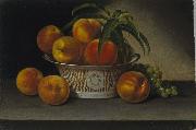 Raphaelle Peale Still Life with Peaches oil on canvas